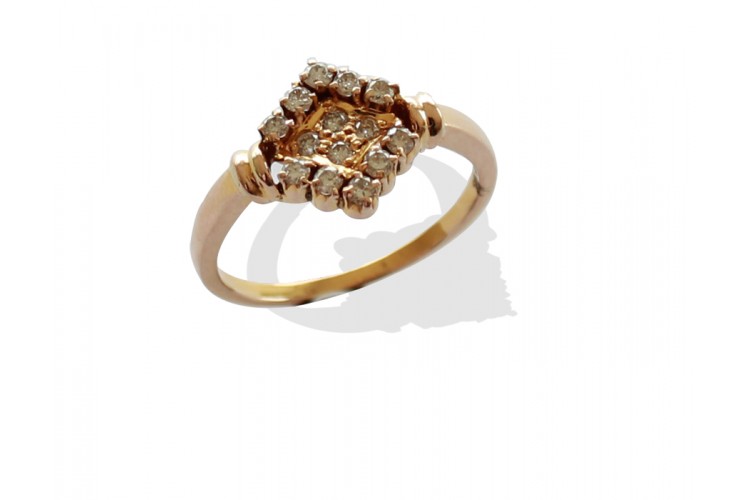 Gold Ring with Diamonds